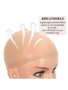 HD Nylon Wig Caps, 24 Pieces, Transparent And Breathable, Adjustable For All Hair Types - 1PC - View 6