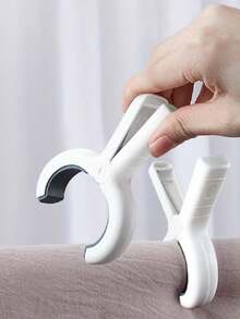 1/6/12个装沙滩巾夹，重型塑料衣夹，毯子晾干夹，防风衣夹，家居用品 - 彩色 - 查看 12