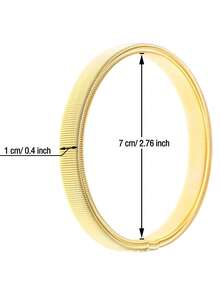 2/6件装衬衫袖套，弹性金属臂带，防止袖子滑落，男女通用 - 彩色 - 查看 9
