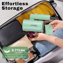 Hatteker 1pc Foldable Portable Hair Dryer With EU Plug - EU F Type Plug(220-240V) - View 7