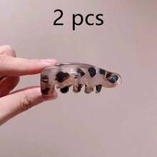 Bộ 2/4 kẹp tóc chuối chống trượt dành cho nữ - Phụ kiện tóc hình bầu dục cổ điển in họa tiết da báo, màu hổ phách và đen, giữ chắc tóc đuôi ngựa, búi tóc, tóc xoăn - Kẹp tóc thời trang, phù hợp cho hàng ngày và các dịp đặc biệt, dây buộc tóc dễ thương, kẹp giữ tóc đuôi ngựa, mùa hè, kỳ nghỉ, du lịch, phụ kiện đội đầu, lễ hội, sinh nhật. - Nhiều màu - Xem 16