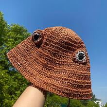 Women Straw Hat - Beige - View 10