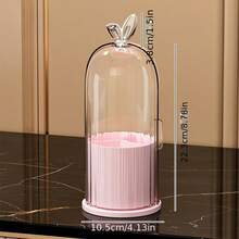 多功能桌面化妆品收纳盒，带透明盖的储物盒，可放置化妆刷 - 彩色 - 查看 6