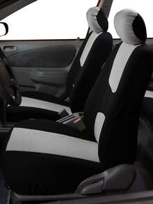 米色全包覆式汽车座椅套，适用于5座车型，四季通用型坐垫，透气舒适，经久耐用 - 9PCS 全套[米色] - 查看 7