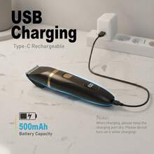 FollowBreak 三合一男士电动剃须刀，男士理发器，USB男士剃须刀，鼻毛修剪器，3种刀头，可拆卸清洗，带LED显示屏，可去除耳毛、鼻毛、眉毛和面部毛发，适合作为父亲节礼物 - 多色 - 查看 8