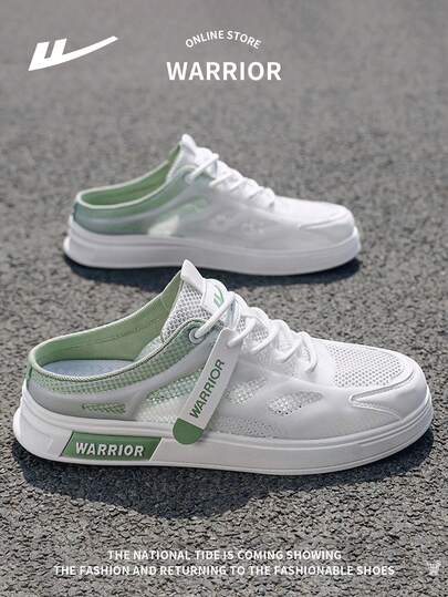 WARRIOR 1 Pair Men's Lace-Up Sports Sandals, New Breathable Mesh Lightweight Quick-Drying Outdoor Casual Hiking Shoes