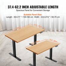 Tables - 70–117 cm Höhe schwarzer - Voir 3