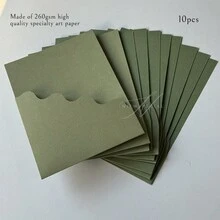 NIEWSPECIAL 10张/套婚礼邀请卡套装，适用于订婚、15周年纪念、生日、洗礼等场合，简约风格邀请函信封，5*7英寸邀请卡，DIY邀请函，可定制口袋 - 款式A - 查看 14