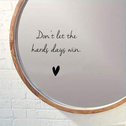 别让困境打败你，镜面贴纸，保险杠贴纸，汽车贴纸，车窗装饰，乙烯基贴纸