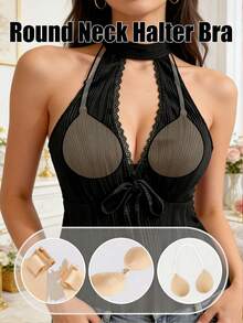 1pc Invisible Adhesive Pads For Backless Dresses, Wedding & Special Occasions Dual Protection - Multicolor - View 1