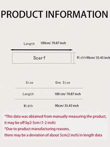 1件装女士时尚腰果花条纹波西米亚风藏蓝色轻薄流苏围巾/头巾，适合约会、日常穿着、派对、旅行、海滩装扮 - 彩色 - 查看 2