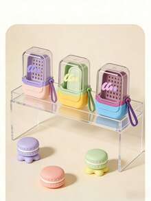 1pc Leak-Proof Travel Soap Dish With Detachable Drainer And Hanging Rope - Waterproof Portable Soap Holder For Bathroom, Shower, Camping, Gym, Business Trip, Easy To Clean, Cute Color Block Design - Multicolor - View 4
