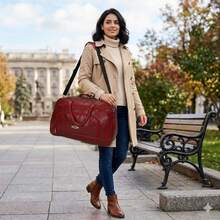 Asaloog Large Spacious Travel Bag Ref: HWJ - Red - View 2