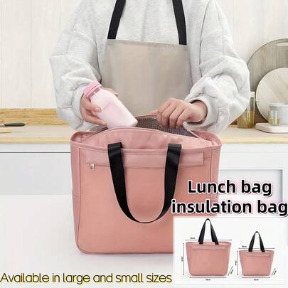 1 Stück/2 Stück Lunch Tasche, isolierte Tragetasche, Picknick Tasche, Thermotasche, wiederverwendbare isolierte Lunch Tasche, Outdoor Picknick Tasche, Heim Thermotasche, tragbare Lunch Box Tasche