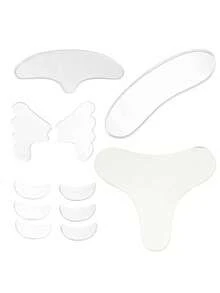Reusable Anti-Wrinkle Facial & Chest Beauty Peel-Off Mask Patches, Enhancing Skin Radiance - Clear - View 3
