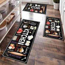 Cute And Adorable Kitchen Food Kitchen Mat Set  Suitable Kitchens Bathrooms  Laundry Rooms Corridors Balconies Outdoor  Balcony Doors  Entrance Floor Mats Daily  Festivals Weddings Birthday Halloween Christmas Graduation  Anniversary Gift - Multicolor 4 - View 1
