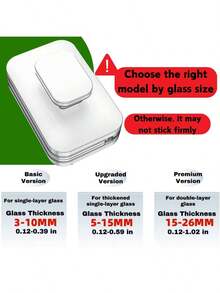 Dụng cụ lau kính hai mặt từ tính, cầm tay, lực hút mạnh, thích hợp cho cửa sổ cao, không cần điện, có dây an toàn, chống kẹp tay, lý tưởng cho phòng khách, phòng ngủ, phòng tắm, nhà bếp, nhà vệ sinh. - Nước lau kính hai mặt - Xem 11