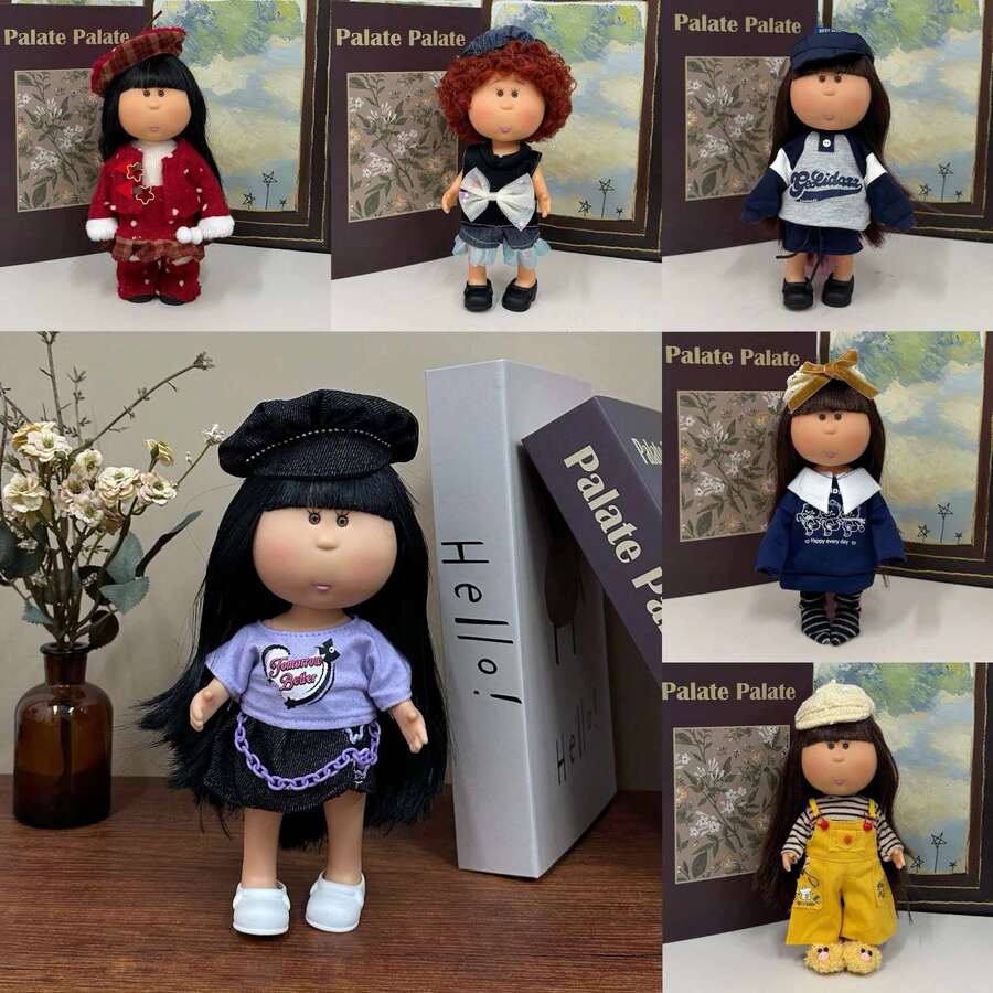 (Clothes Only) New Outfit Suitable For 24cm Mia Potato Doll, 24cm Mia Ceramic Figurine Changeable Clothes Set - Multicolor - View 1