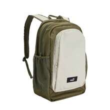 Puma Student Versatile Sporty Casual Large Capacity Backpack/Shoulder Bag, Unisex - Olive Green/white - View 4