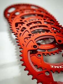 ZRACE BCD104 Narrow Width Tooth Chainrings Chainwheels For MTB/Road/Foldingbike/Gravel-Bikes 40T/42T/44T/46T/48T/50T/52T AL7075 - Red - View 7