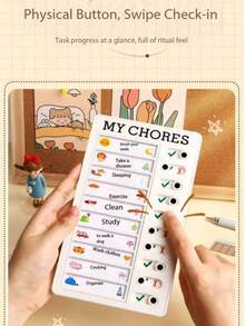 1 Set Youth Self-Discipline Tool, Replaceable Paper, Convenient Portable & Exquisite, Ideal Birthday Gift - Multicolor - View 5