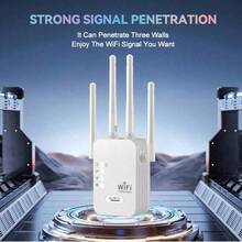 Bộ khuếch đại tín hiệu WiFi, bộ mở rộng sóng, bộ khuếch đại tín hiệu tầm xa, có cổng Ethernet, giao diện mạng kép, bộ lặp mạng không dây, bộ khuếch đại liên lạc di động tại nhà có cổng Ethernet. - Xem 4