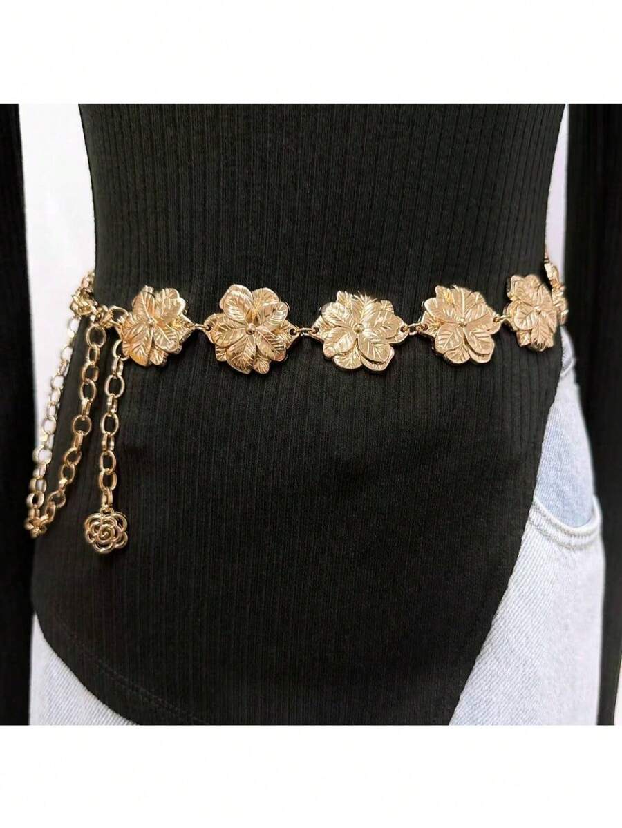 Shiny Bohemian Zinc Alloy Waist Chain - A - View 1
