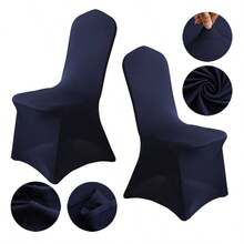 Waterproof Spandex Chair Covers, Elastic Dining Chair Slipcovers, Removable & Washable Polyester Outdoor Chair Covers, Suitable For Party, Banquet, Wedding Events, Hotel (Multiple Classic Colors), Multi-Functional Elastic Polyester Spandex Chair Covers For Dining, Party, Wedding, Banquet And Other Occasions - one-size - View 41