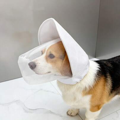 Breathable Dog Muzzle Mask, Outdoor Anti-Mosquito Anti-Chew Pet Face Cover For Poodle, Golden Retriever, Samoyed