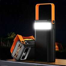 1 Pc 20000 MAh PD120W Combined Capacity Power Bank,With LED Lighting,Large Capacity Power Bank,Super-Fast ChargingFeaturing Dual-Cable,Four-Output,With LED Power Display,Three-Input,A Portable Power Bank For Outdoor Camping LED Lights - B - View 5