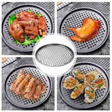 Pizza Baking Pan With Holes Round Carbon Steel Pizza Baking Pan With Holes Healthy Cooking Pan For Oven Home Kitchen Steel - Black - View 10