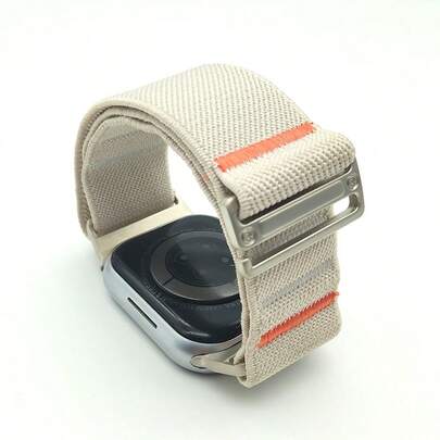 1pc Nylon Elastic Sports Band Strap Suitable For S11, S10, SE2, 9/8, Ultra, 38/40/41/42/44/45/49mm SE/8/7/6/5/4/3/2/1, Breathable & Comfortable