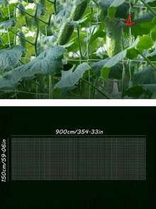 1件装植物攀爬网，攀爬植物支架网，园艺用品和工具，采用耐用涤纶植物支撑网制成，用于培育您的花园，适用于黄瓜、番茄、水果、蔬菜、葡萄、豆类等藤蔓植物，帮助植物健康生长。 - 彩色 - 查看 10