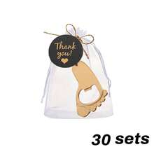 1/15/30 Sets Personalized Bottle Opener Keychain Set, Includes Gauze Bag, Card And Hemp Rope, Multi-Functional High Decorative , Wedding Gift, Party Favors, Bulk Wedding Favors - Multicolor - View 11