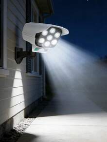 77 LED Solar Powered Security Light, Suitable For Hotel, Porch, Garden, Patio, Driveway, Yard, Wireless Floodlight Fake Security Camera, Solar Powered Outdoor Motion Sensor Light - Solar Lights - View 2