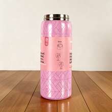 Owal'a32oz Insulated Stainless Steel Water Bottle With Straw, Sports Water Bottle,Premium Summer Drinkware Portable Portable Water Bottle Travel Cup Iced Coffee Mug For Outdoor Camping,Hiking, Driving,Traveling, Perfect Gift. - Glinda-32oz - 查看 2