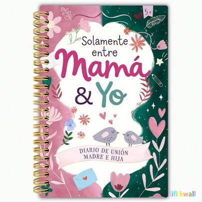 Diario madre-hija de 100 citas - Libro de fotos con seguimiento de citas y páginas de diario, adecuado para todas las edades, regalo conmemorativo para mamás y seguimiento de 100 citas (5.5x8.3 pulgadas)