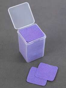 2000/1000/200pcs Nail Cleaning Wipes - Professional Lint-Free Nail Polish Remover Pads, UV Gel Cleansing Tissues, Unscented Manicure Prep And Finishing Cleaning Tool (Purple) - Purple - View 10