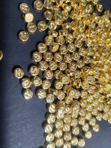 100/200pcs Acrylic Round Gold Letter Beads Suitable For DIY Bracelets And Handicrafts - Gold - View 8
