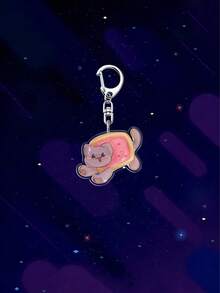 1pc Acrylic Rainbow Cat Keychain, Kawaii Cat Keychain, Cute Cartoon Bag Pendant,Dogecoin, Zombies, Ponies, American Flag Rainbow Bag Charm Exquisite Small Gift, Christmas Gift Purse Charm Purse Accsesories - Multicolor - View 11