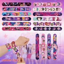 Bộ 12 vòng tay kiểu hoạt hình, vòng tay thiết kế nhân vật anime, đồ trang trí tiệc và phụ kiện chụp ảnh, quà tặng cho Giáng sinh, Ngày lễ tình nhân, Lễ Phục sinh và các ngày lễ khác. - Nhiều màu - Xem 1