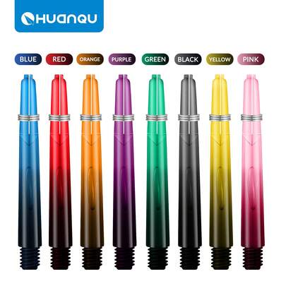HUANQU 6pcs Professional 2BA Universal Spiral Dart Shafts, 53mm Long PC Material With O-Ring, Suitable For Hard And Soft Darts, 8 Color Options, Precise And Durable, Great For Home Entertainment, Club And Competition Practice, Dart Accessories, Ideal Gift For Valentine's Day/Easter/Birthday