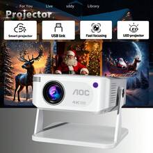 AOC 4K Support Short Throw Smart Projector With Native 720P And Auto Keystone Correction, Android 11.0 Portable Home Theater Projector For Bedroom, Office And Outdoor Movie Nights - View 3