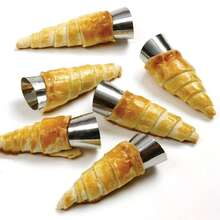 Khuôn làm kem ốc quế bằng thép không gỉ chịu lực cao 201 - Khuôn làm bánh dùng cho kem ốc quế, bánh sừng bò, bánh ngọt, bánh quế và bánh su kem Thái Lan - Ống tạo hình xoắn ốc chống dính, dụng cụ làm bánh chuyên nghiệp/gia đình (Dụng cụ làm bánh bền bỉ) - Nhiều màu - Xem 3