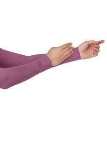 New Soft Skin-Friendly Elastic Modal Cotton Base Layer Arm Sleeves Women's Sun Protection Cooling Arm Covers 1 Pair - Multicolor - View 19