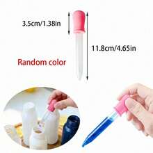 Bộ 1/3/5 ống nhỏ giọt bằng nhựa có đầu bi silicon, ống nhỏ giọt silicon, ống nhỏ giọt có vạch chia, thích hợp để làm nến, trị liệu bằng hương thơm, thêm hương liệu và chất tạo màu. - 1 bộ - Xem 7