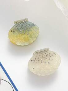 1 pièce Pince à cheveux blanche élégante et raffinée pour femmes avec strass, design unique mettant en valeur l'élégance. Convient pour le travail, le port quotidien, les vacances à la plage, les tenues élégantes. Beau cadeau, accessoire pour cheveux à la mode, pince à cheveux pour femmes et filles, idéal pour les tenues d'été - Beige - Voir 10