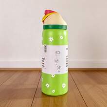 Owal'aWater Bottle 32oz,Multiple Colors Are Available,With Straw,Heat Preservation Time More Than 24 Hours, Cold And Hot Water Can Be Insulated, Can Make Coffee, Frozen Drinks, Beautiful Appearance, Exquisite Workmanship, Suitable For Camping, Work, Indoor Use. - Darling Daisy-32oz - 查看 3
