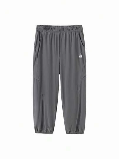 Balabala Tween Boys Summer Casual Pants 2026 Breathable Lightweight Cool Spliced Design Pants