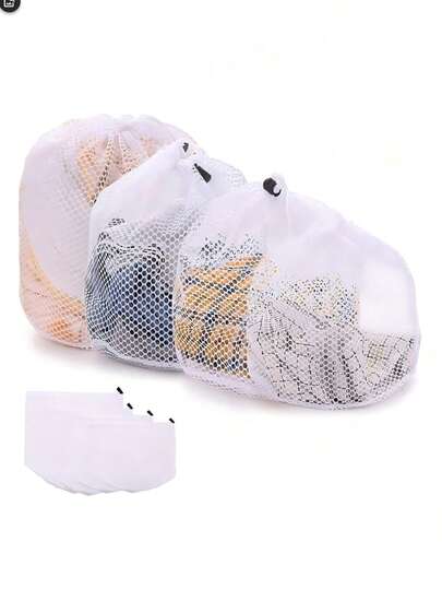 1pc Durable Reusable Coarse Mesh Laundry Bag, Available In Multiple Sizes Suitable For Clothes, Bedding, Blankets, Curtains, Etc.